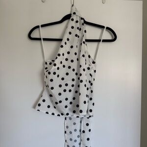 MORE TO COME Rialta Top in Polka Dots